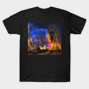 Stormy Dark Sea & Deep Blue Water T-shirt Artwork T-Shirt